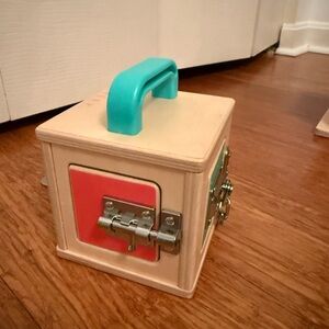 Lovevery Wooden Activity Lock Box Toy